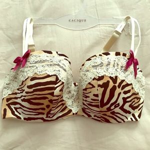 Cacique Smooth and Lace Balconette Bra